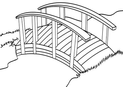 bridge coloring pages