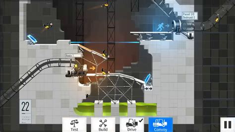 Bridge Constructor Portal Walkthrough Level 22