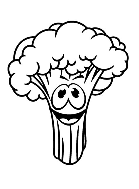 broccoli coloring pages