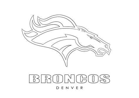 broncos coloring pages