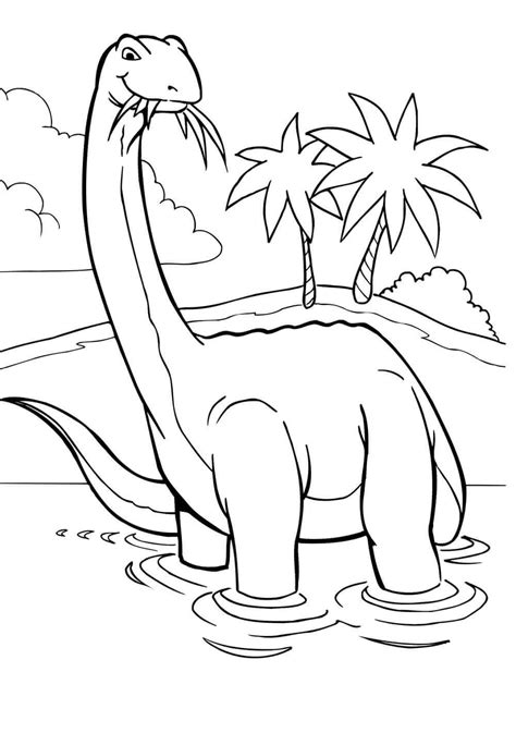 brontosaurus coloring pages