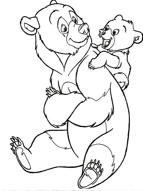 brother bear coloring pages