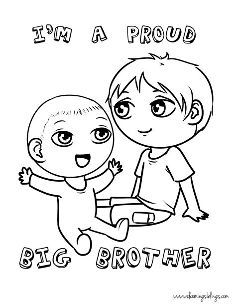 brother coloring pages