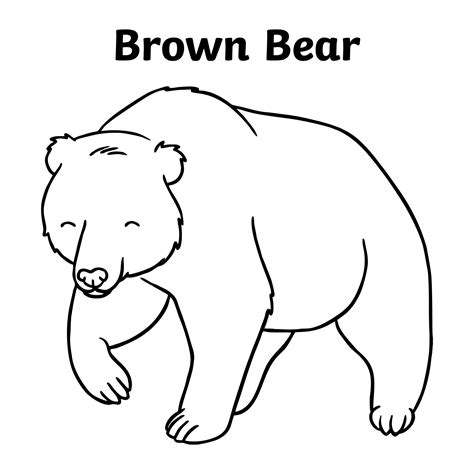 brown bear brown bear coloring pages