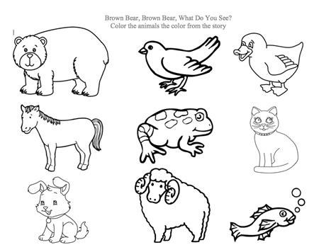 brown bear brown bear coloring sheets