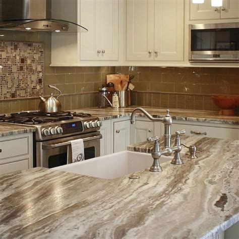 brown kitchen countertops