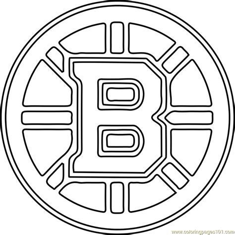 bruins coloring pages