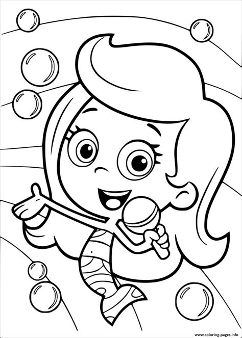 bubble guppies coloring pages