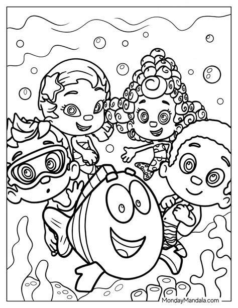 bubble guppy coloring pages