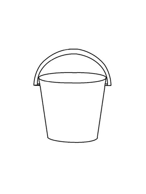 bucket coloring pages