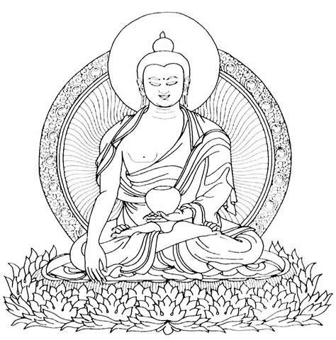 buddha coloring pages
