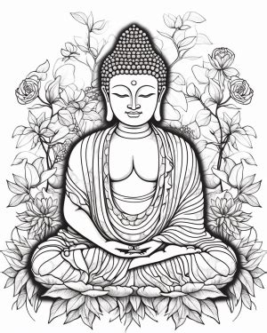 buddha coloring pages