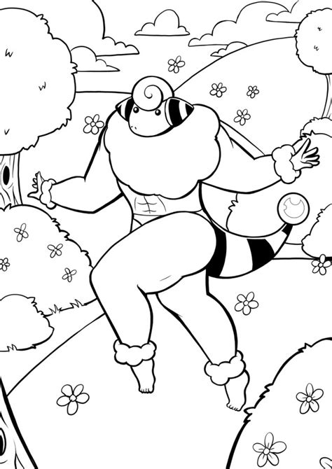 buff pokemon colouring book