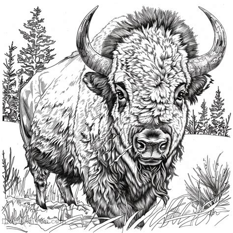 buffalo coloring pages
