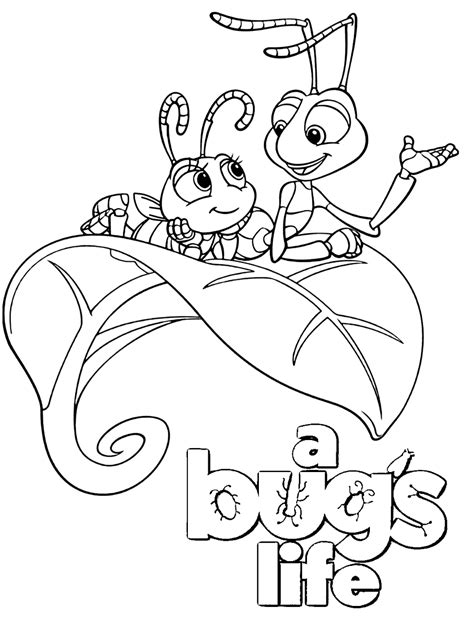 bugs life coloring pages