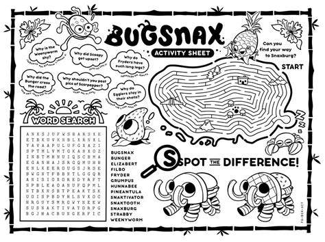 bugsnax coloring pages