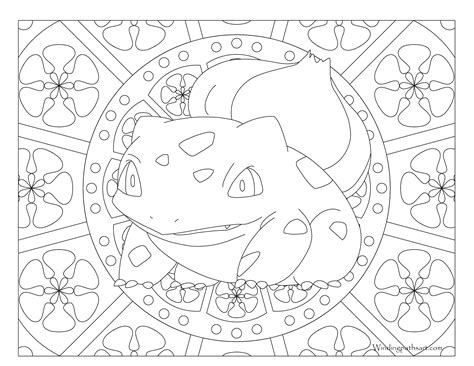 bulbasaur pokemon coloring pages