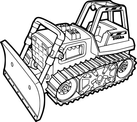 bulldozer coloring pages