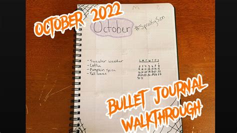 Bullet Journal Walkthrough