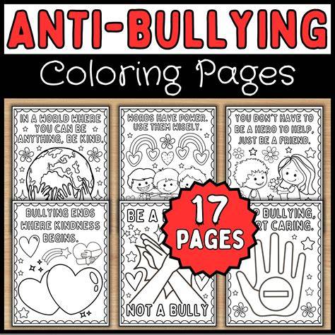 bullying coloring sheets