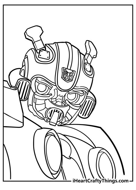 bumblebee transformer coloring page