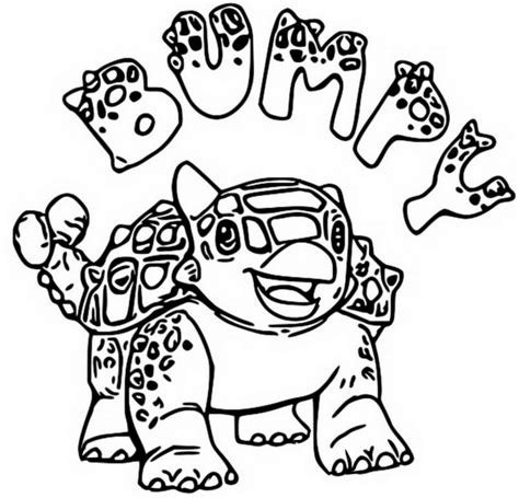 bumpy dinosaur coloring page