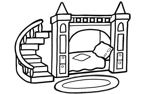 bunk bed coloring pages