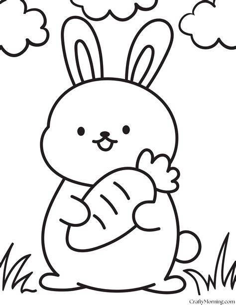bunny coloring page