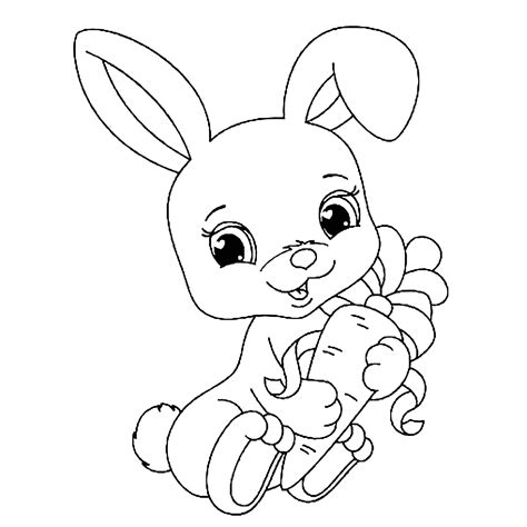 bunny colouring printable