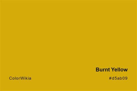 burnt yellow color