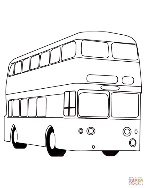 bus colouring pages