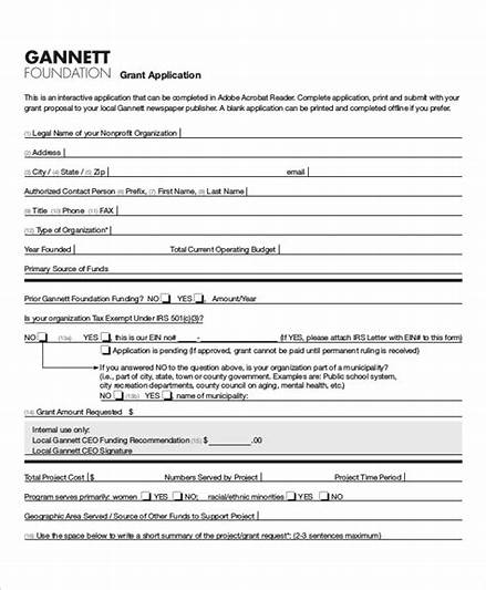 business grant application