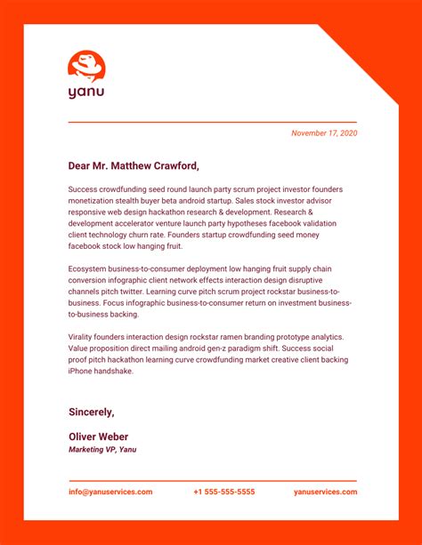 Business Letterhead Format Template