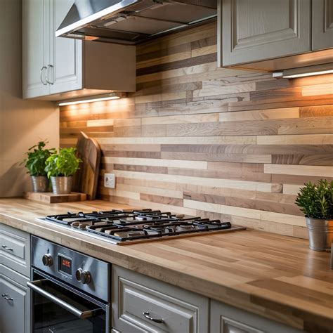 butcher block backsplash
