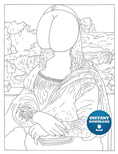 butt coloring pages