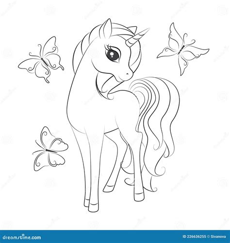 butterfly and unicorn coloring pages
