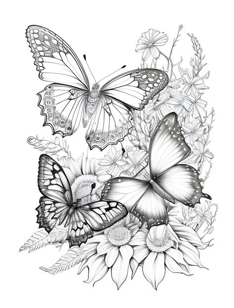 butterfly coloring book for adults