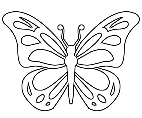 butterfly coloring easy