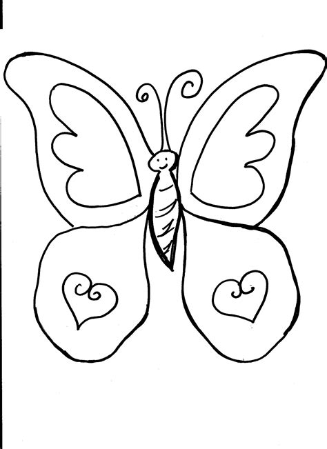 butterfly coloring sheet