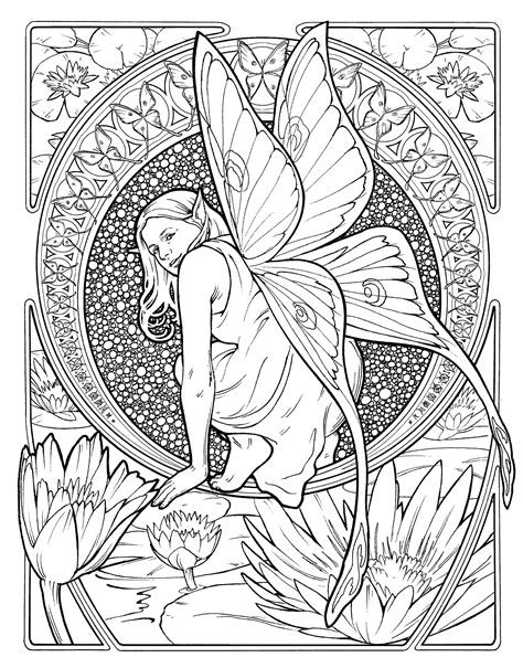 butterfly fairy coloring pages
