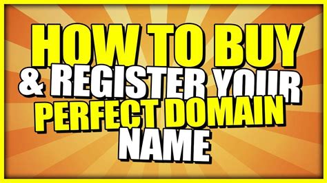 Buying a domain name