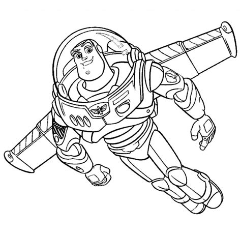 buzz lightyear colouring pages
