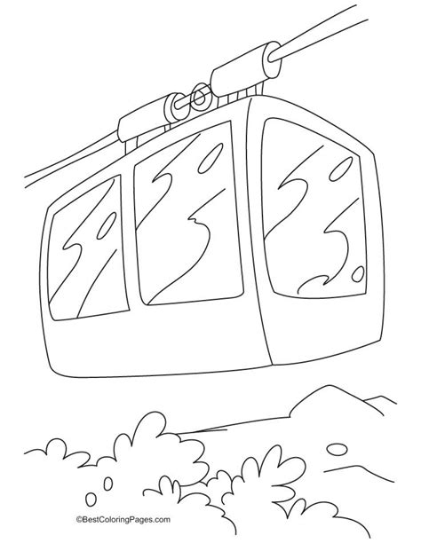 cable car coloring pages