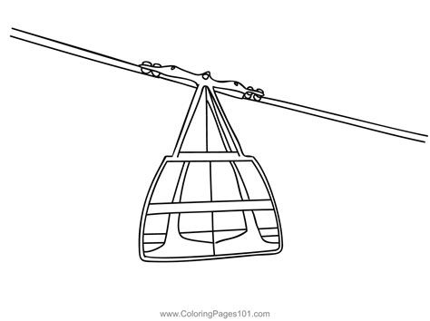 cable car coloring pages