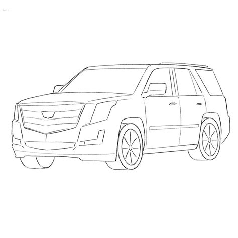 cadillac coloring pages