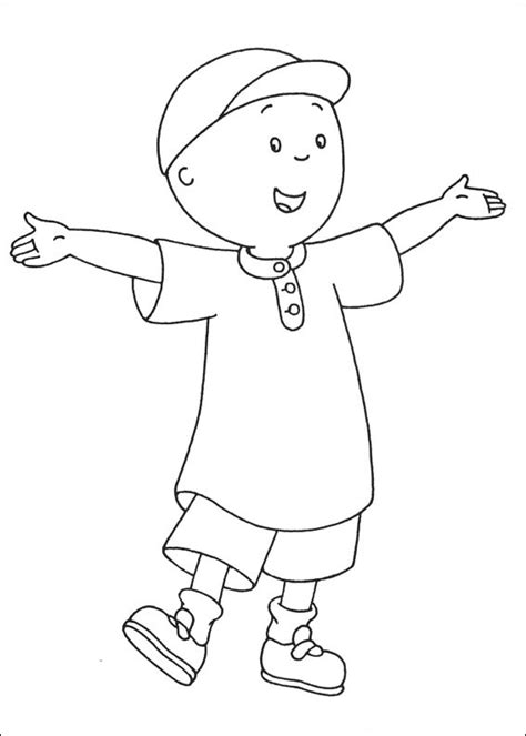 caillou coloring pages