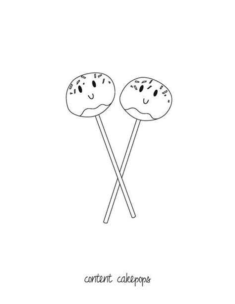 cake pop coloring pages
