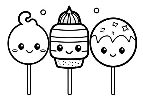 cake pop coloring pages