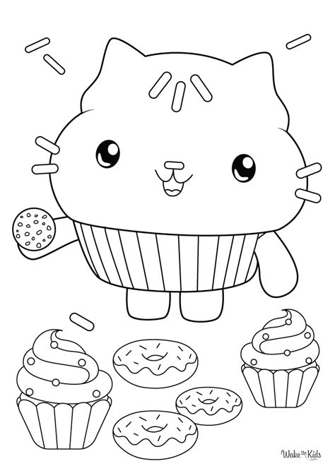 cakey coloring pages