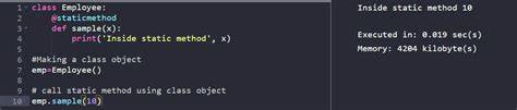 call a static method inside a class